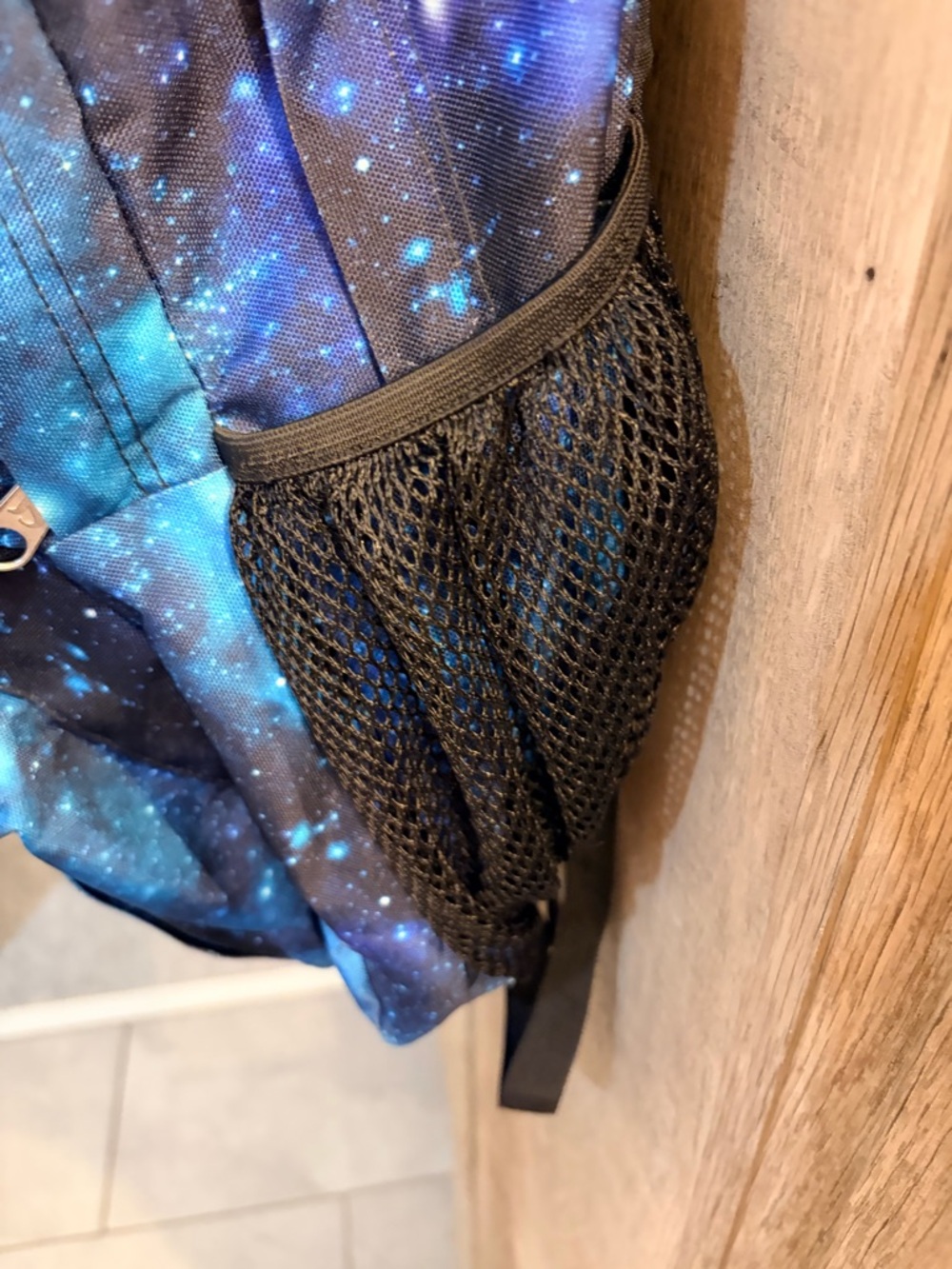 Jansport Cyberspace Galaxy Print Backpack Big Student Blue Black Teal - Picture 12 of 16